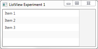 A JavaFX ListView added.