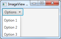 A JavaFX MenuButton control displayed in the scene graph.