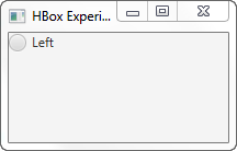 A JavaFX RadioButton displayed in the scene graph