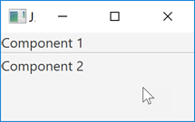 JavaFX Separator screenshot.