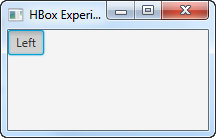 A JavaFX ToggleButton which is pressed.